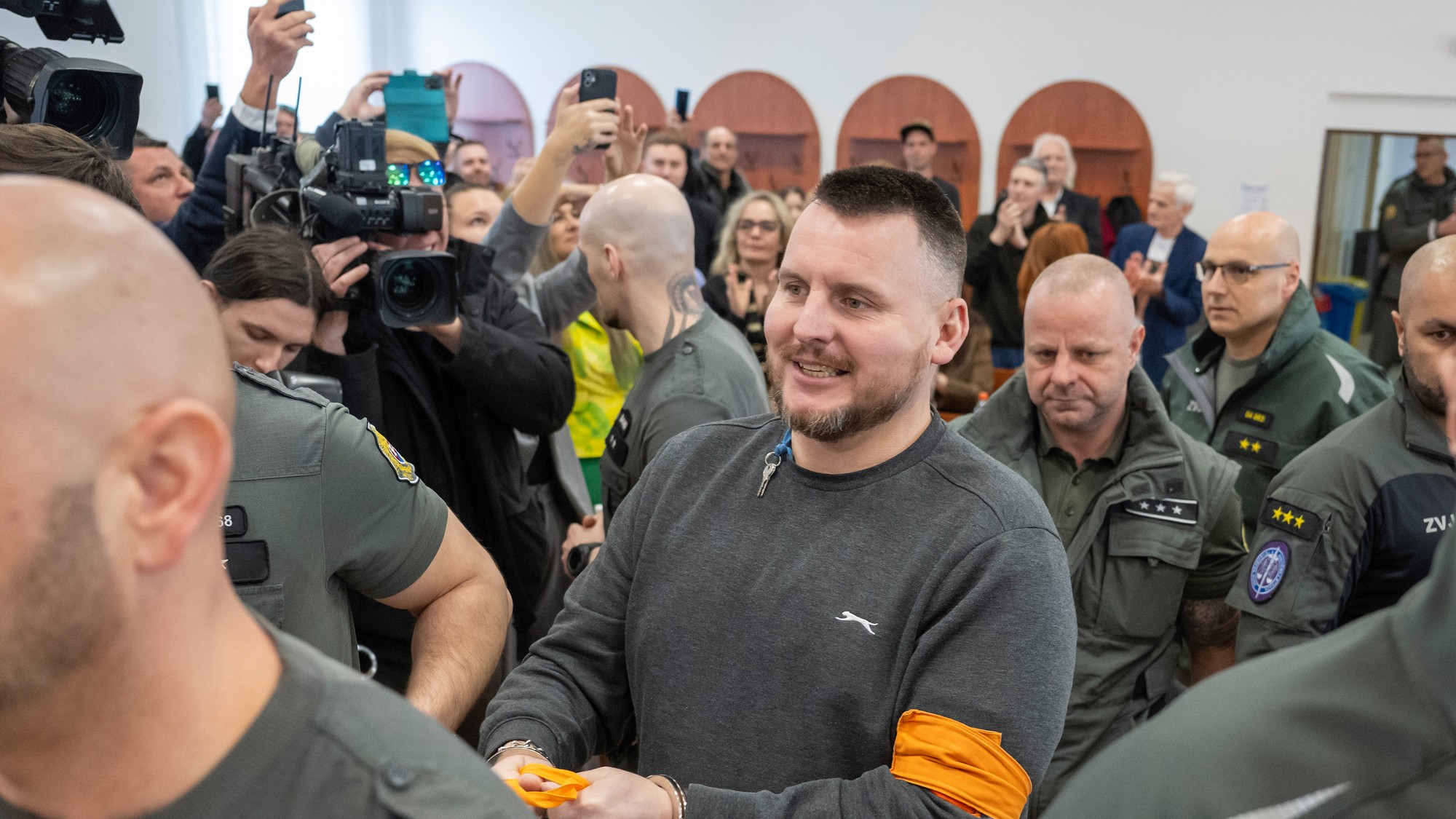 Daniel Bombic na súde. 