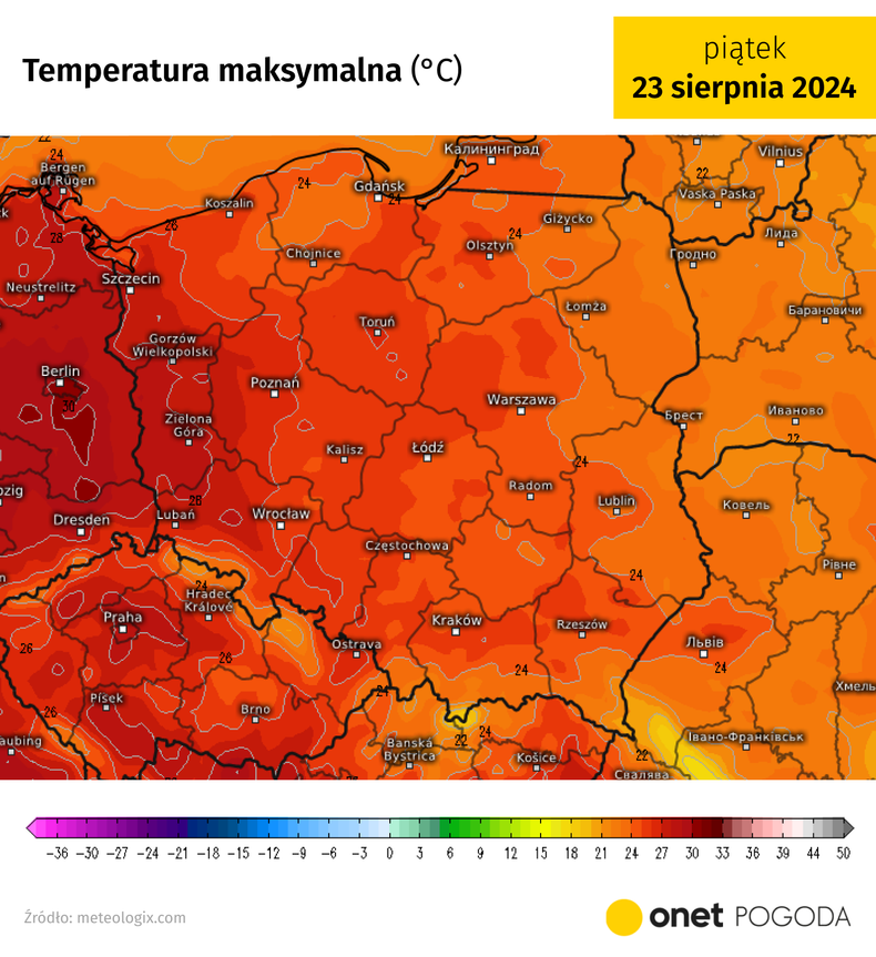 Po chłodniejszym czwartku, w piątek temperatura od zachodu znowu zacznie rosnąć