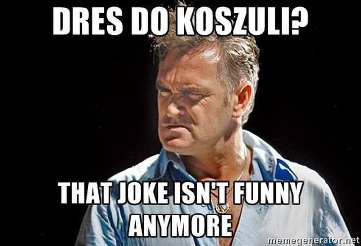 Memy z Morrisseyem po przerwanym koncercie