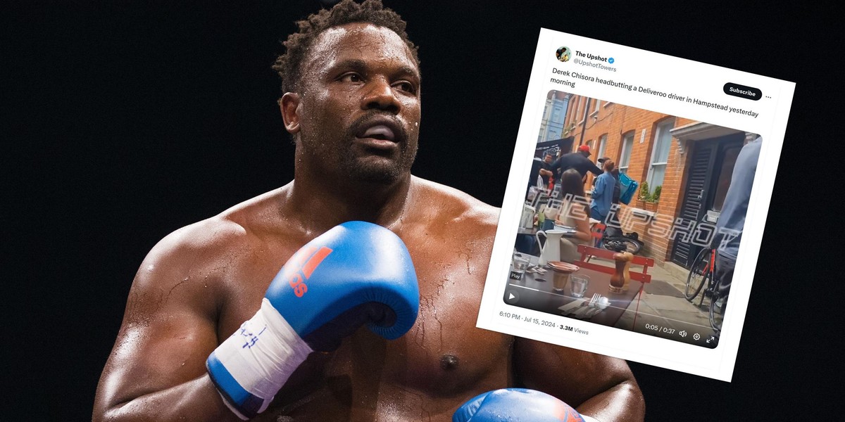 Derek Chisora uderzył mężczyznę na ulicy.