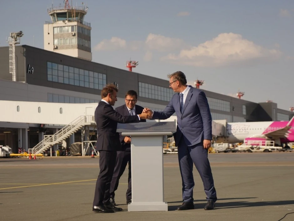 Emanuel Makron i Aleksandar Vučić