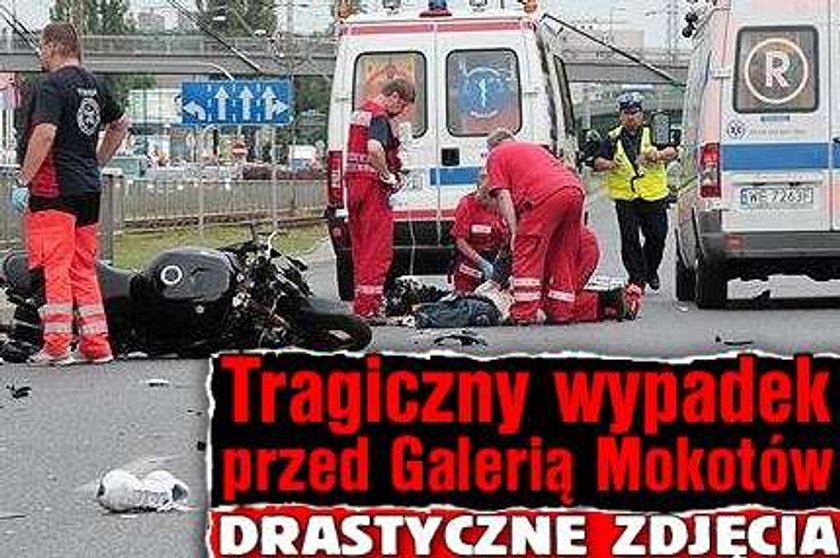 Tragiczny wypadek przed Galerią Mokotów. Drastyczne ZDJĘCIA