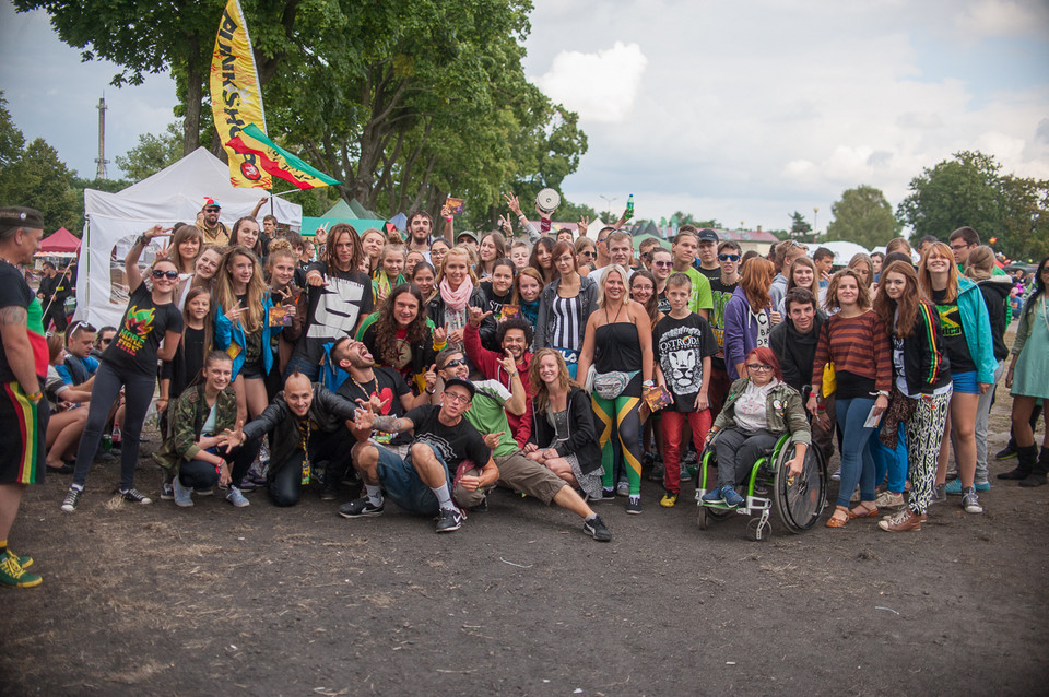 Publiczność ostatniego dnia Ostróda Reggae Festival 2014