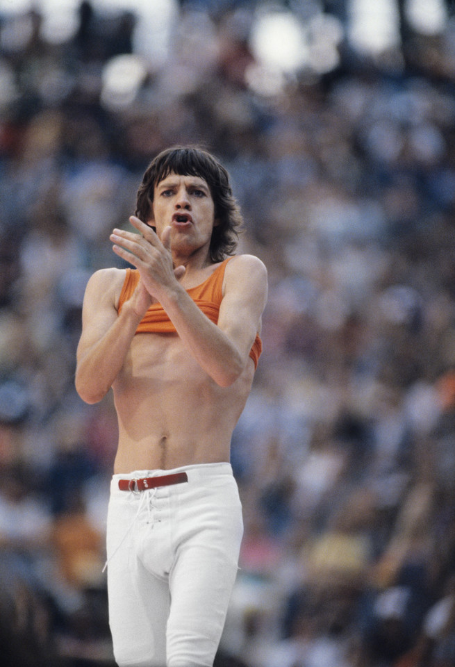 Mick Jagger w latach 80. (fot. Getty Images)