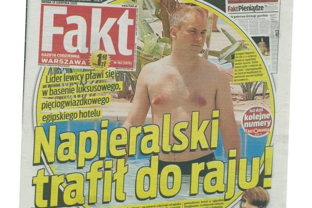 Grzegorz Napieralski, fot. za "Fakt".