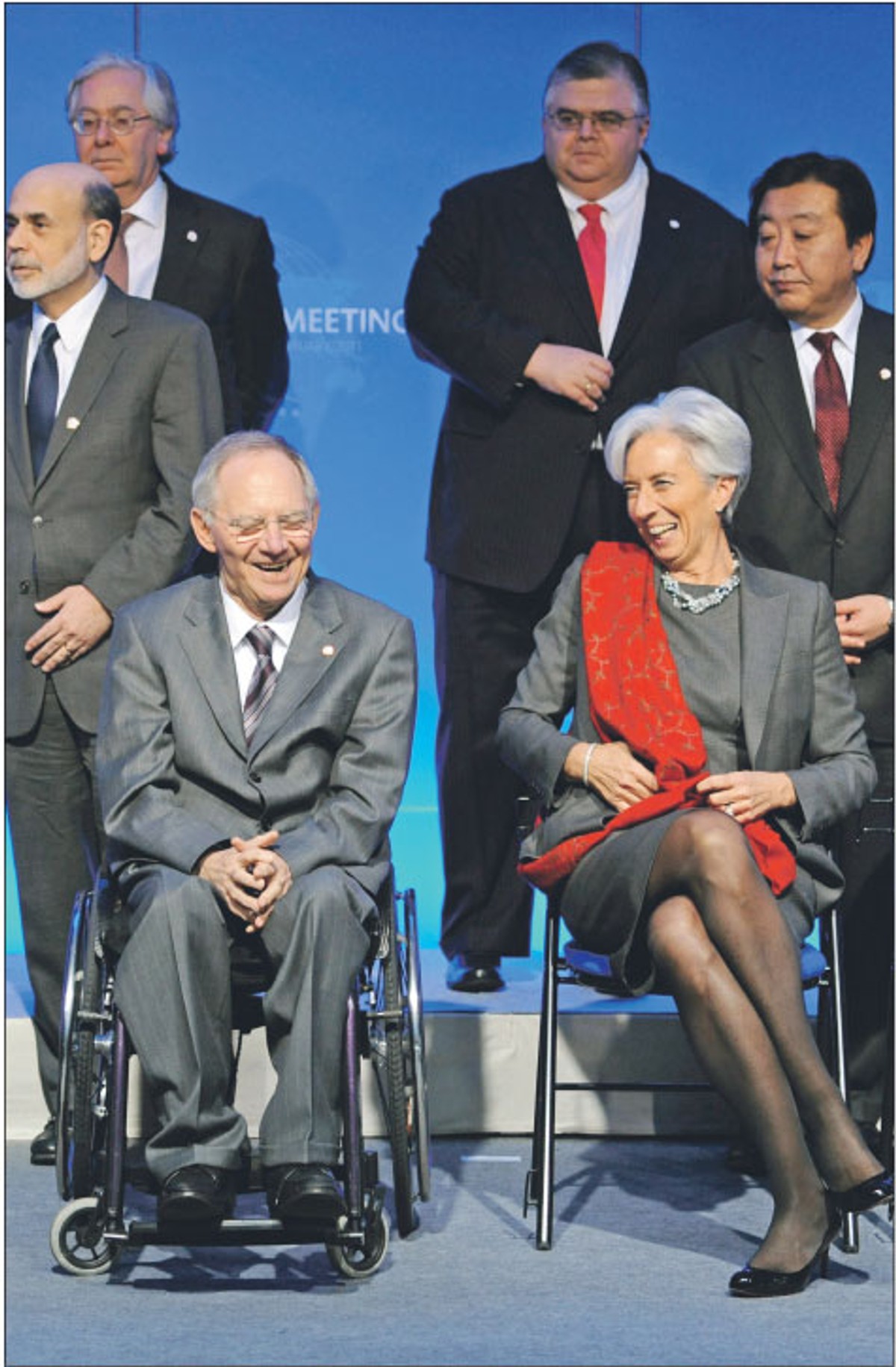 Wolfgang Schaeuble i Christine Lagarde na szczycie G20 Fot. East News
