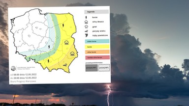 Dynamiczny front nad Polską. W czwartek możliwe silne burze. IMGW ostrzega