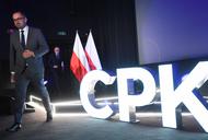 Marcin Horała na prezentacji projektu Centralnego Portu Komunikacyjnego