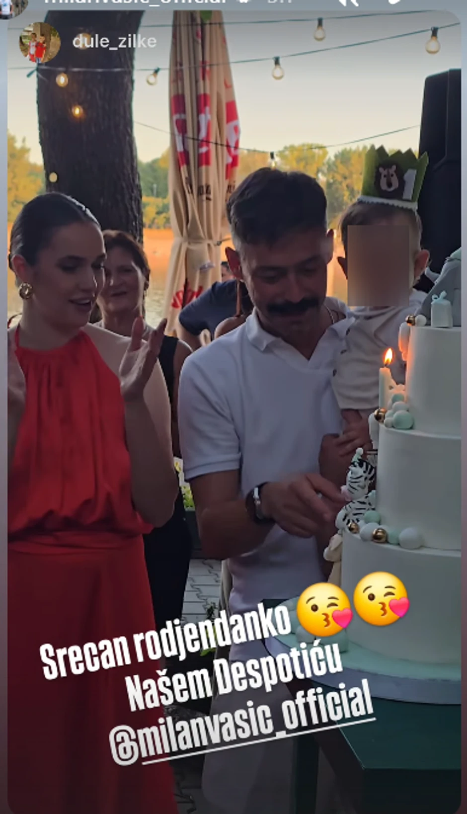 Milan Vasić sinu proslavio rođendan