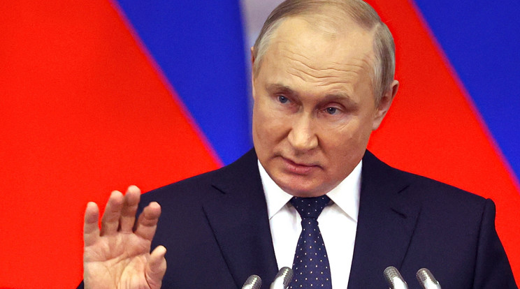 Az orosz elnök gyors válaszlépésre szánta el magát, ha beleavatkoznak az ukrajnai háborúba / Fotó: MTI/AP/Kreml/Pool/Alekszandr Demjancsuk