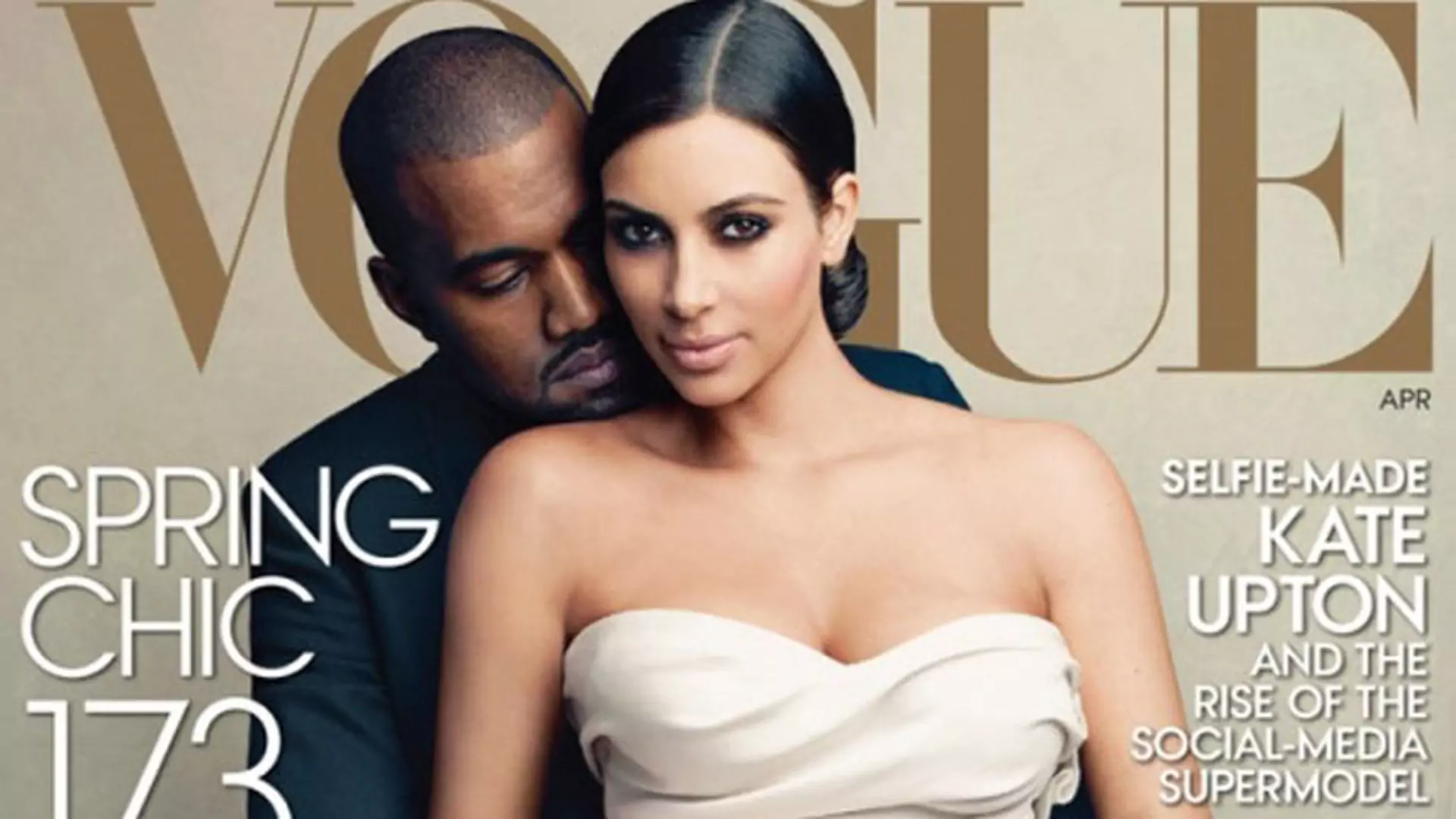 Kim Kardashian i Kanye West na okładce "Vogue'a". Ślubna okładka!