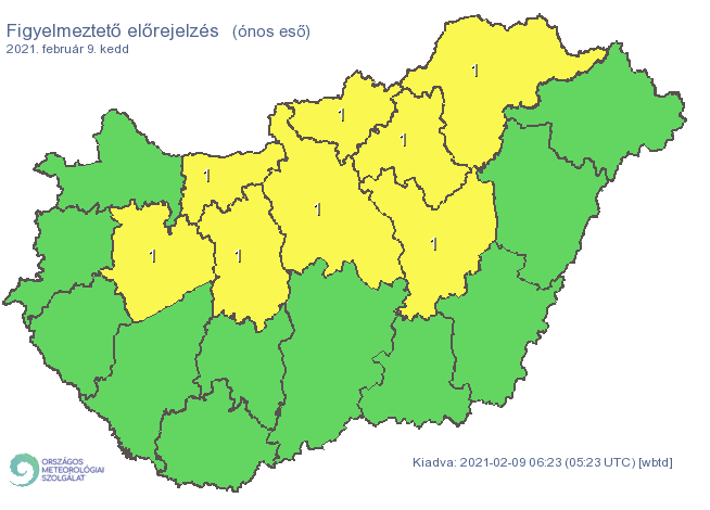 Több megyére is riasztást adtak ki ónos eső miatt / Fotó: OMSZ