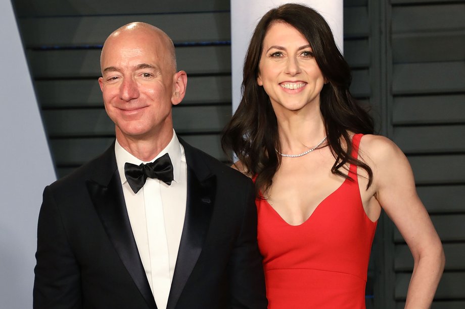 Jeff Bezos i MacKenzie Bezos w 2018 r.