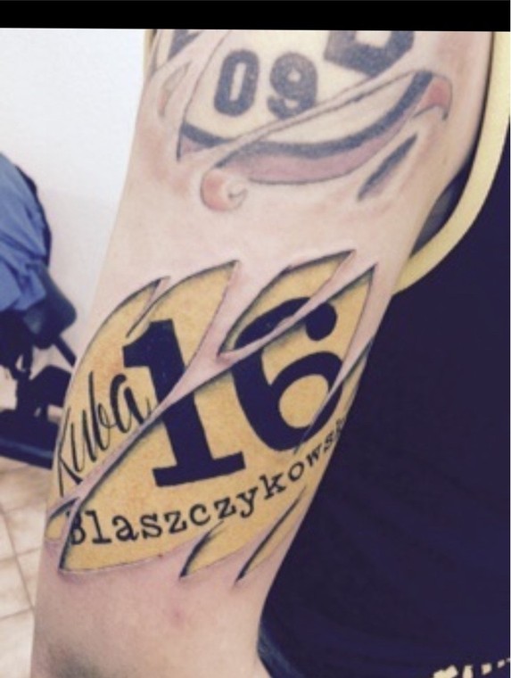 Thorsten entschied sich für ein Kuba Błaszczykowski . gewidmetes Tattoo