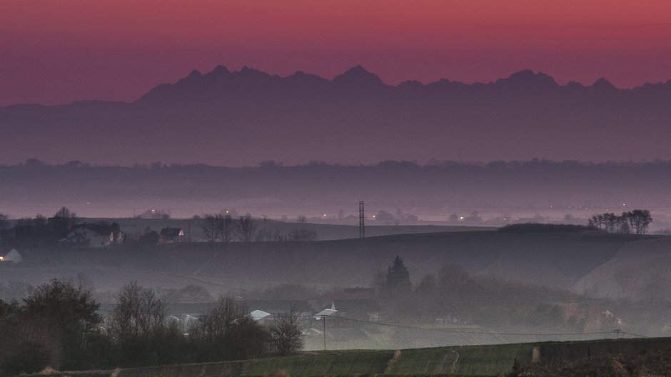 Tatry widziane ze Świętokrzyskiego