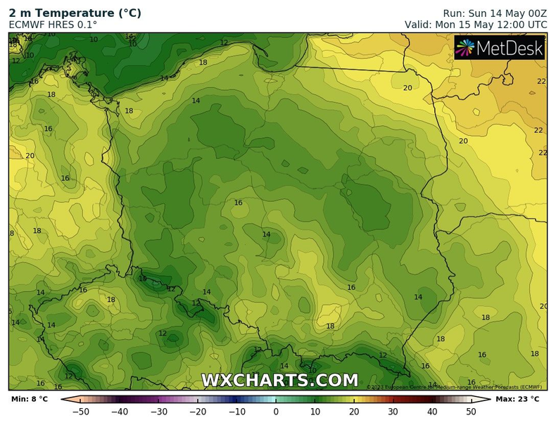 Temperatura spadnie. Miejscami będzie mniej niż 20 st. C