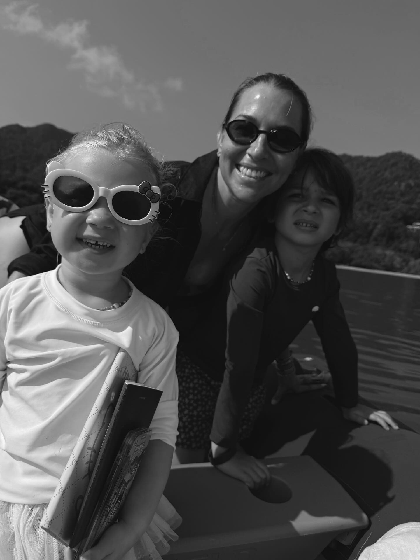 Cibulková so synom Jakubkom a dcérou Ninkou. 