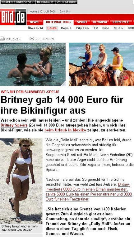Britney po przemianie na urlopie w Meksyku