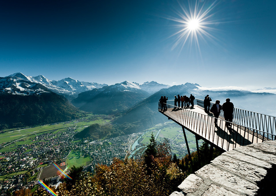 Interlaken - platforma widokowa na Harder Kulm