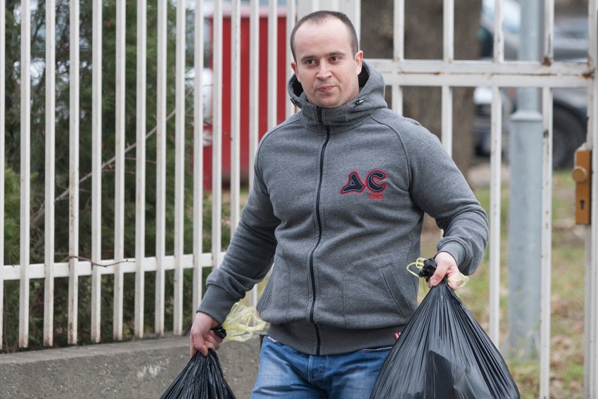 Velibor Dunjić, jedan od vođa navijača Crvene zvezde