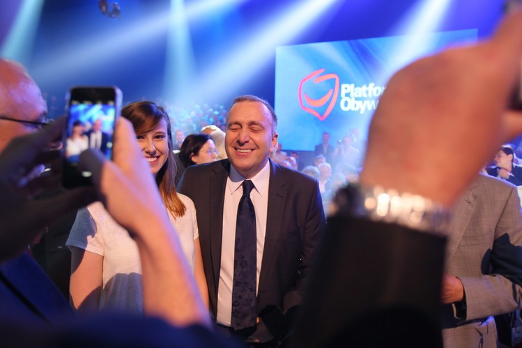 Grzegorz Schetyna na konwencji PO