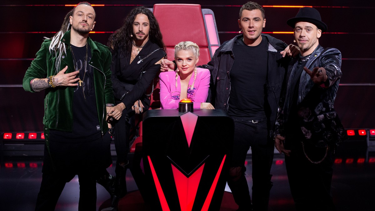 Trenerzy na planie programu "The Voice of Poland 10"