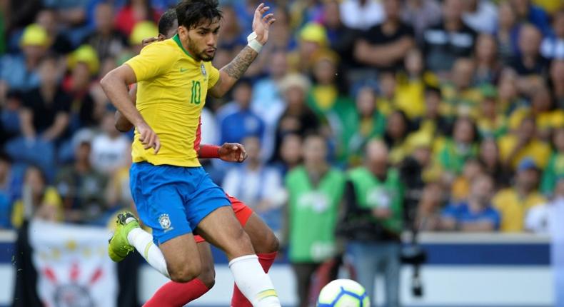 Brazil's Lucas Paqueta scored his first international goal against Panama