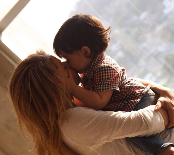 Shakira z synkiem Milanem