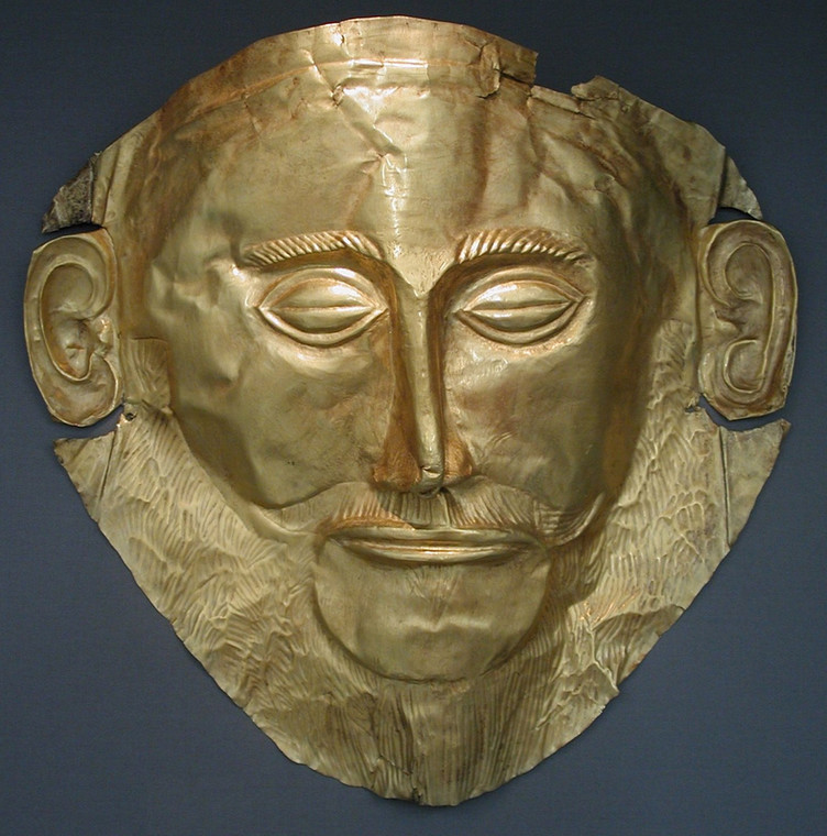Maska Agamemnona — złota maska pośmiertna z ok. XVI w. p.n.e.), odnaleziona przez niemieckiego archeologa Heinricha Schliemanna w jednym z grobów w Mykenach. Nie ma żadnych dowodów na to, że to maska Agamemnona, ale tak do dziś jest znana
