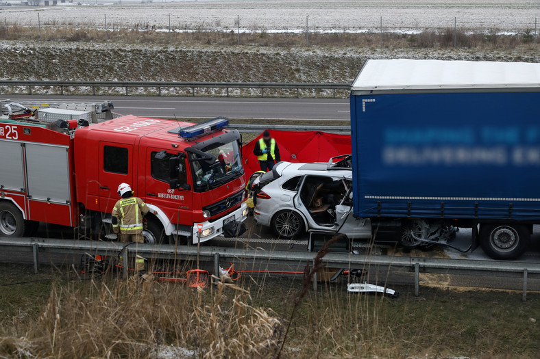 Tragiczny wypadek Porsche na trasie S8