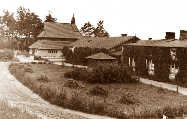 Kaplica i dom św. Franciszka  w Laskach, lata 30. XX w.