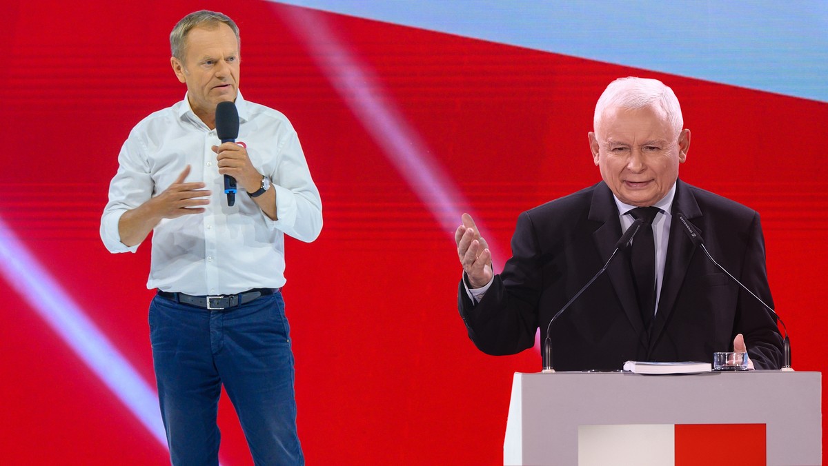 Donald Tusk i Jarosław Kaczyński