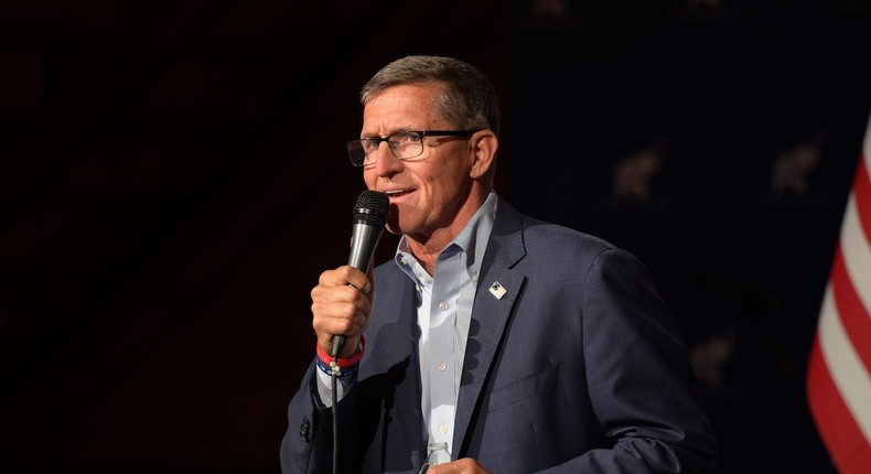 Former National Security Advisor Michael Flynn at a campaign event in Brunswick, Ohio on April 21, 2022.Dustin Franz/Getty Images