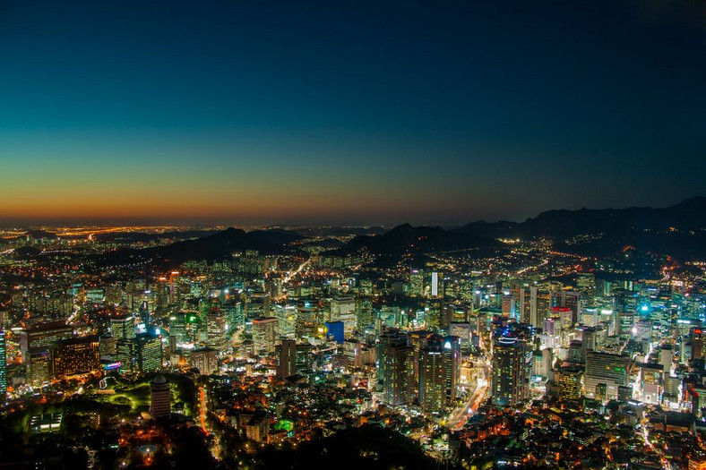 Korea Południowa, Seul nocą