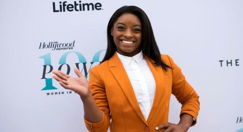 Gymnast Simone Biles, pictured in 2016, will attempt to match her Rio teammage Laurie Hernandez by winning Dancing with the Stars