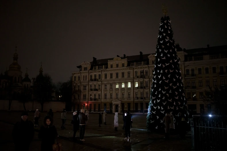 Jelka na Trgu Sofija u Kijevu