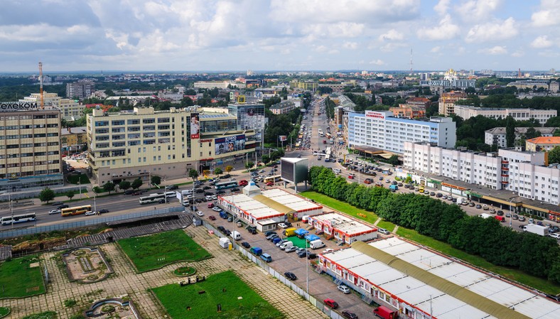 Kaliningrad - widok na prospekt Lenina