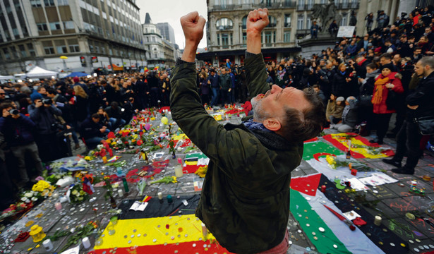 Ulice Brukseli po zamachach, w których zginęło 31 osób Francois Lenoir/Reuters/Forum