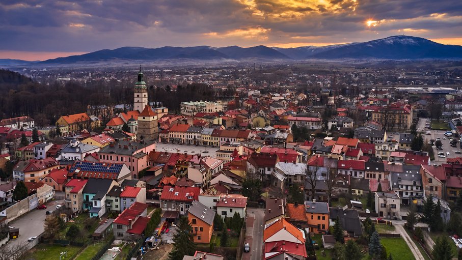 Panorama miasta Żywiec