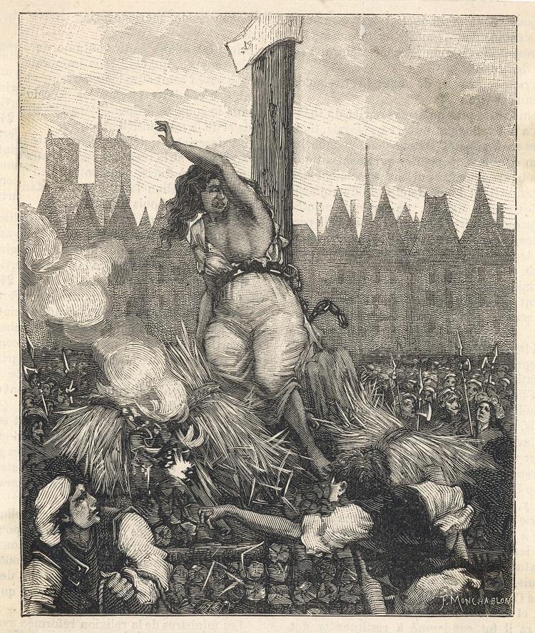 La Voisin została spalona na stosie, 1680 r.