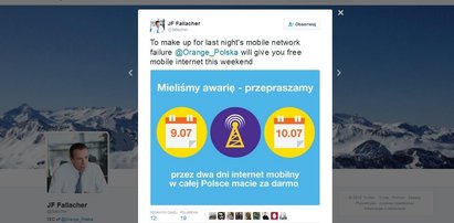 Orange przeprasza za awarię. Daje darmowy internet