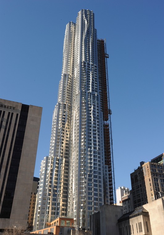 Beekman Tower: najwyższy apartamentowiec w Nowym Jorku projektu Franka Gehry'ego