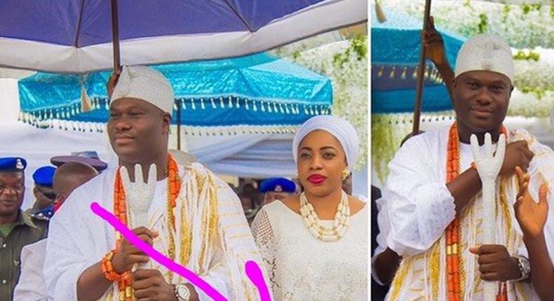 The Ooni of Ife and his wife 