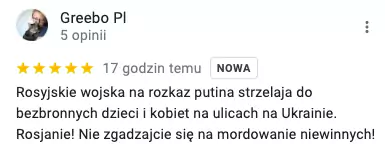 Jeden z setek polskich komentarzy