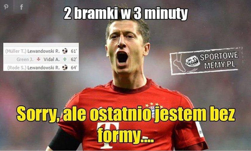 Lewandowski znów na ustach Europy! MEMY GALERIA