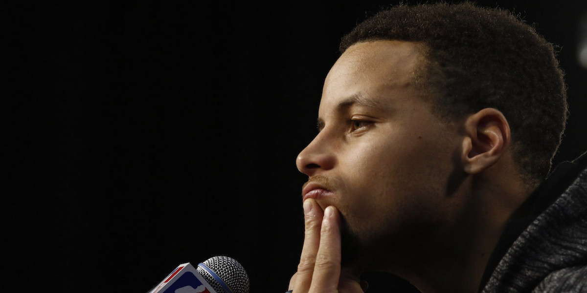 Stephen Curry is struggling, and a report says he's only '70 percent at best'