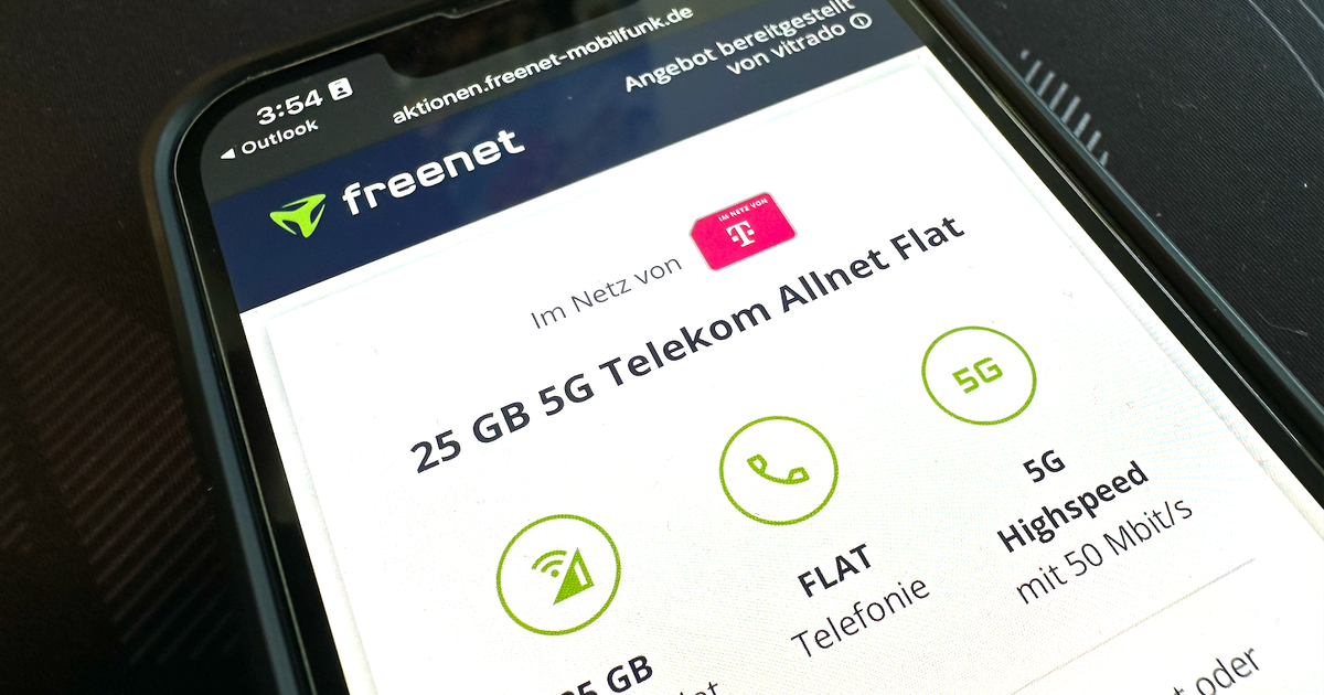 Telekom ağında ayda 9,99 Euro için 25 GB 5G Allnet-Flat