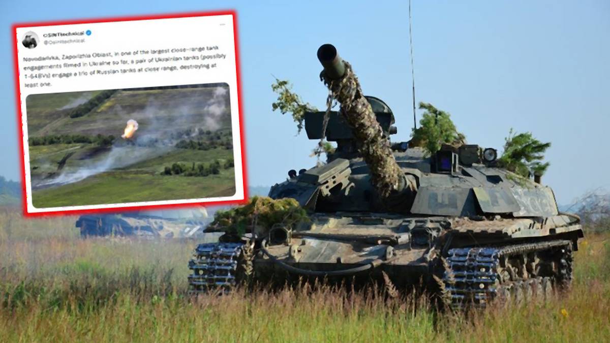 Do sieci trafiło kolejne rzadkie nagranie z walk w Ukrainie — tym razem z udziałem czołgów