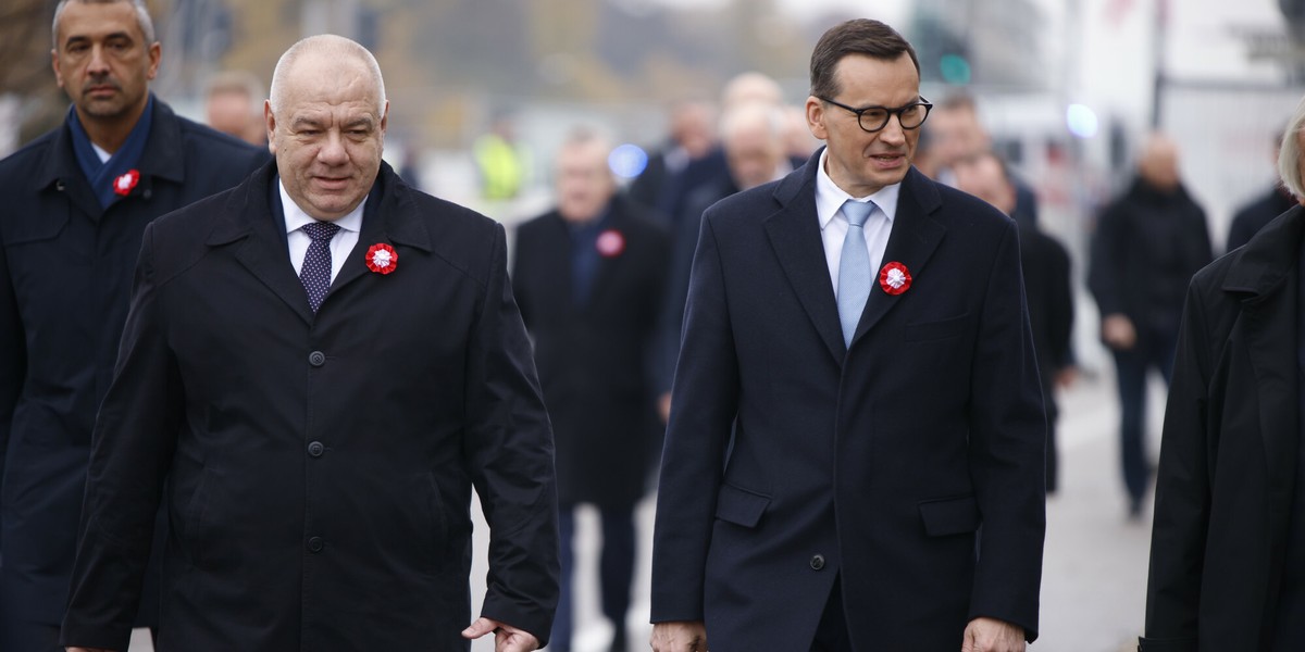 Jacek Sasin i Mateusz Morawiecki