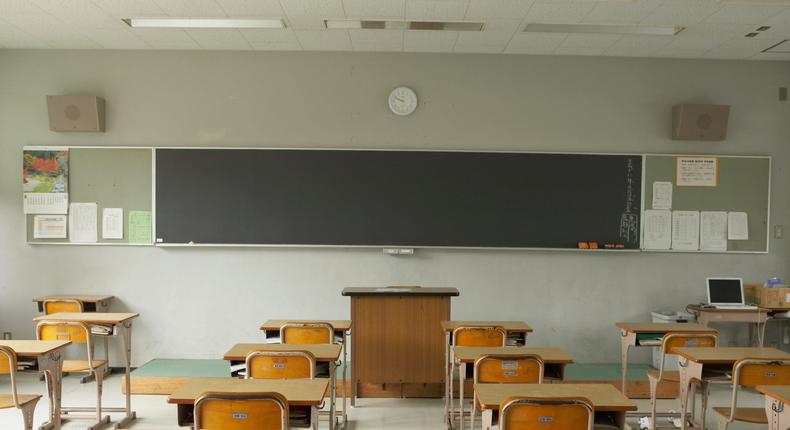 Empty classroom.Andrea Chu